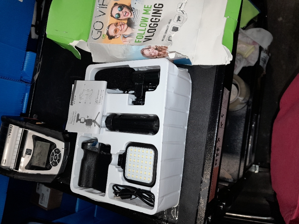 DigiPower Follow ME #GoViral Vlogging Kit for Cameras & Phones | with Microphone, 36 LED Light, Smartphone Grip, Wireless Shutter Remote, Tripod | Vlogging Equipment for YouTube, Instagram & Tiktok