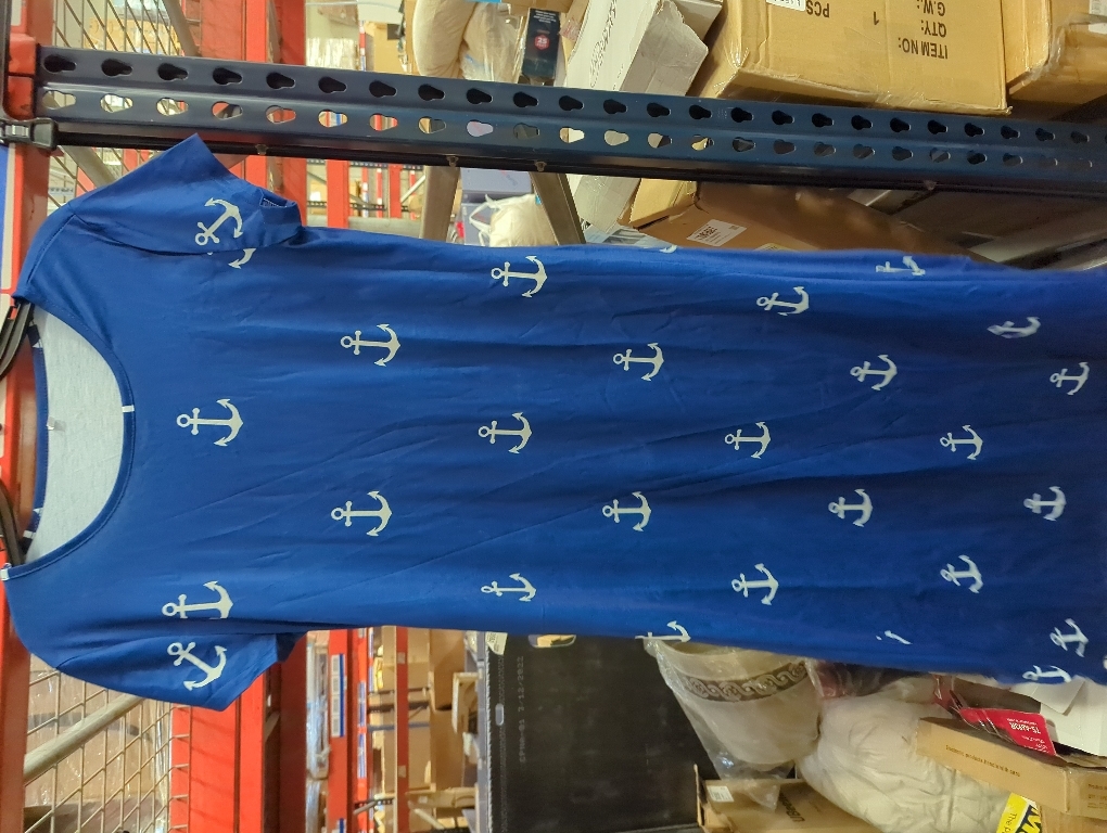 Size M AHAIJ Women Summer Casual Maxi Dress Floral Printed Loose Pockets Short Sleeve Split Boho Dresses