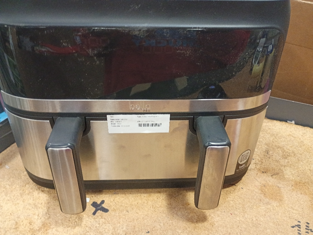 4-qt. TriZone Touchscreen Air Fryer with Dual Flex Basket, Stainless Steel