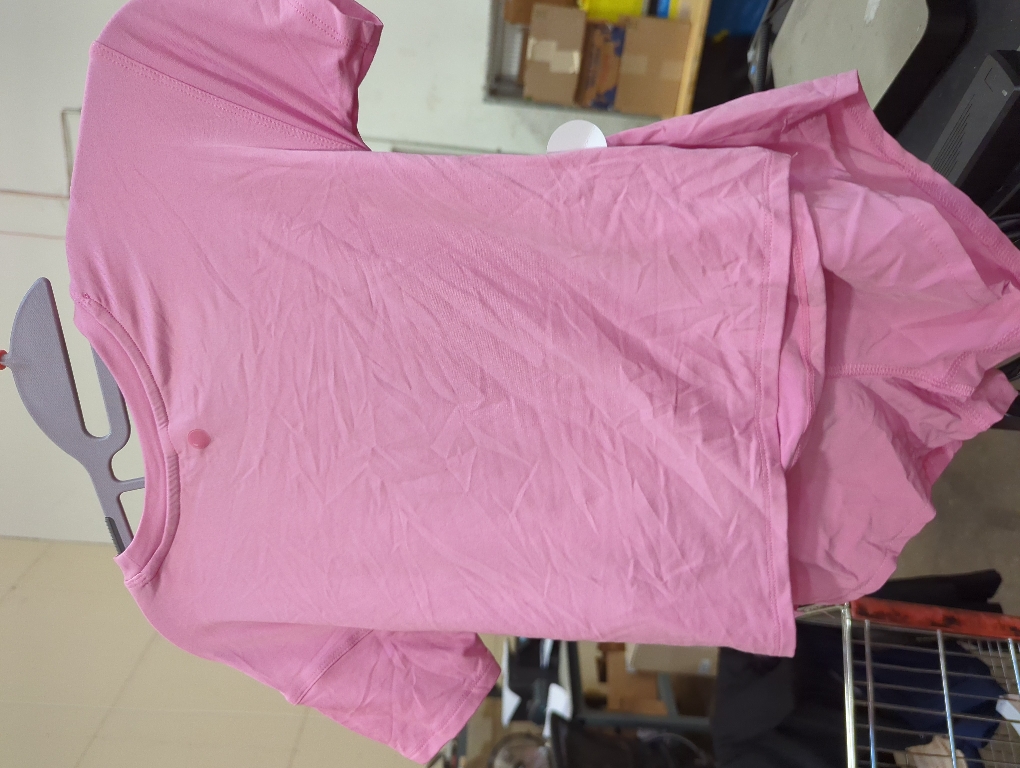 Yoga- lic-ious girls pink 2 piece set with shorts size s (7/8)