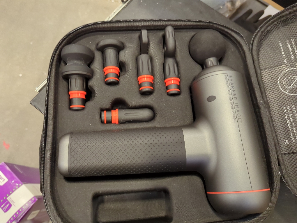 Sharper Image - Powerboost Deep Tissue Massager - Black