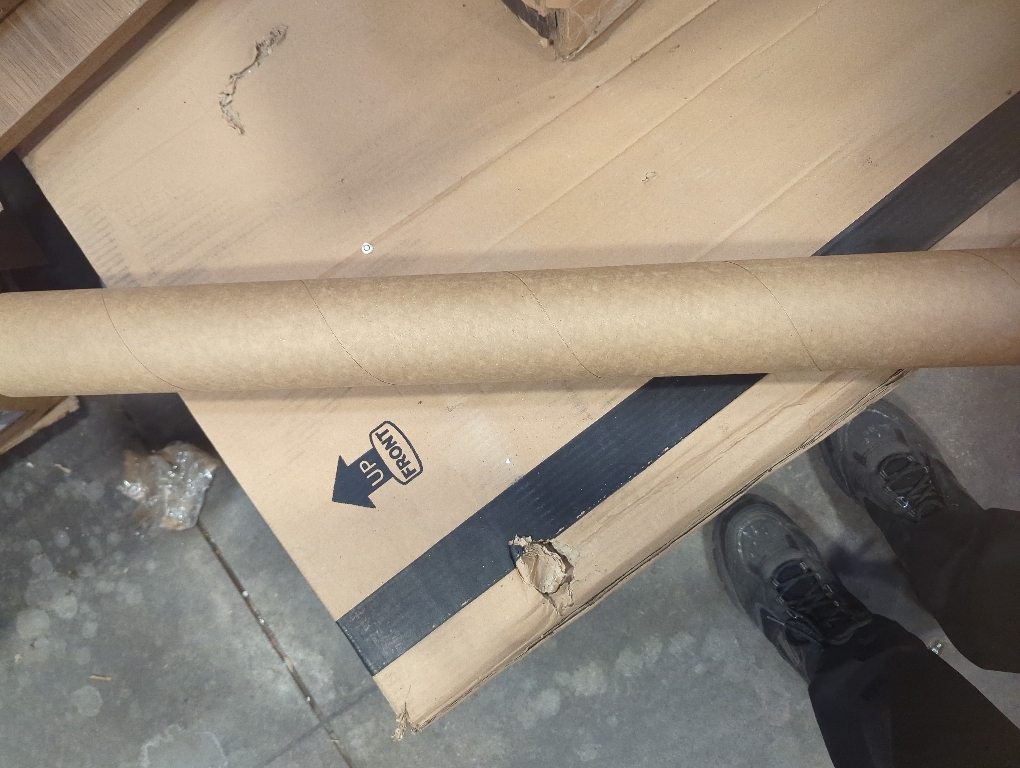 4 x 31  Reinforced  Paper Mailing Tube, Pack of 1 Tube with 2 Caps – Secure USPS Approved Poster Tube – Made in USA Cardboard Tube for Shipping and Storing Posters, Prints, Artwork, or Documents