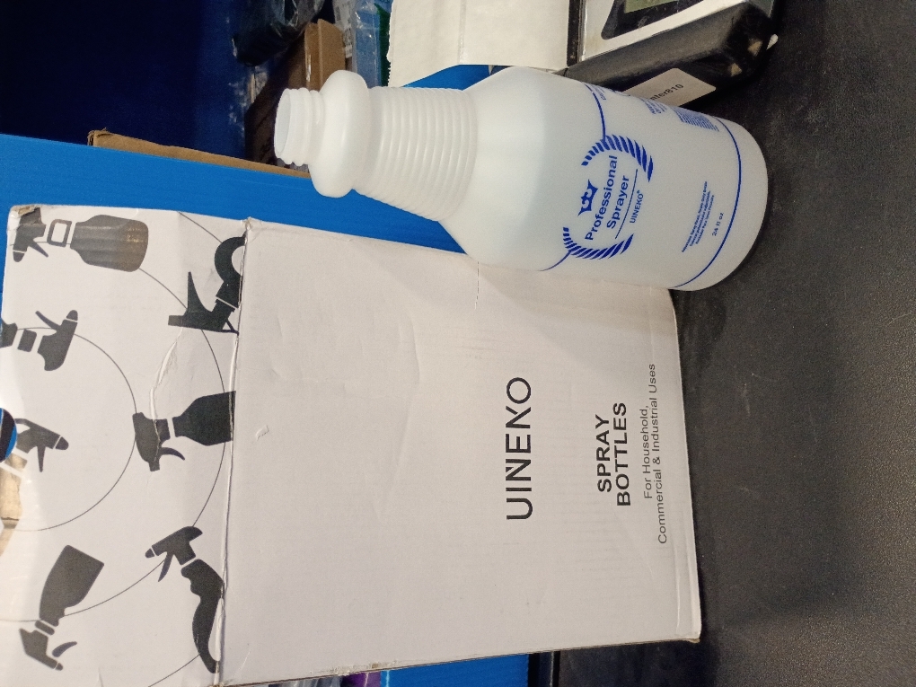 Plastic Spray Bottle, Empty Spray Bottles (2 Pack 24 Oz), All-Purpose Sprayer for Cleaning Solutions, Hair Spray, Bleach, Planting, BBQ, Mist & Stream Water Spraying Bottle with Adjustable Nozzle