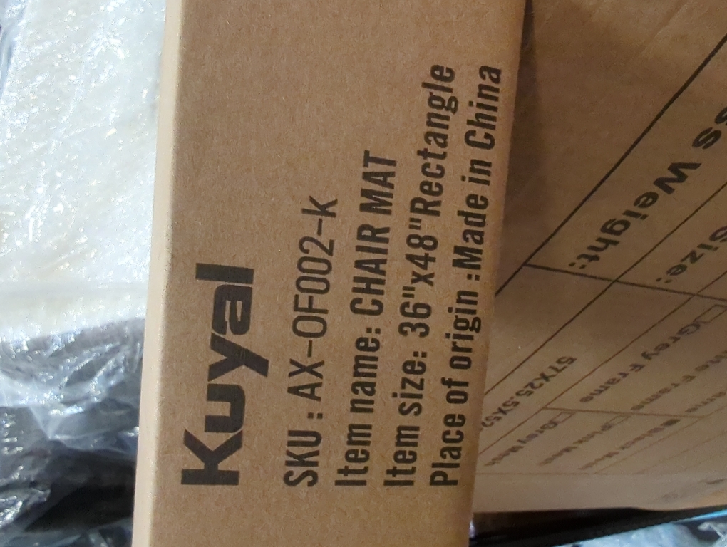 Kuyal Clear Chair mat for Hard Floors 36 x 48 inches Transparent Floor Mats Wood/Tile Protection Mat for Office & Home (36 X 48 Rectangle)