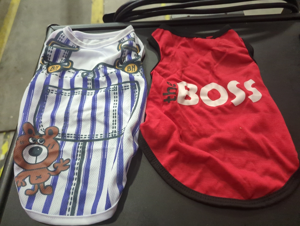 Size S 4 Pack Dog Clothes for Small Dogs Boy and Girl, Soft and Breathable Puppy Kitten Dog Shirts with Letters for Pet Cats, Summer Dogs' T-Shirts Apparel Sleeveless Vests for Chihuahua Yorkies