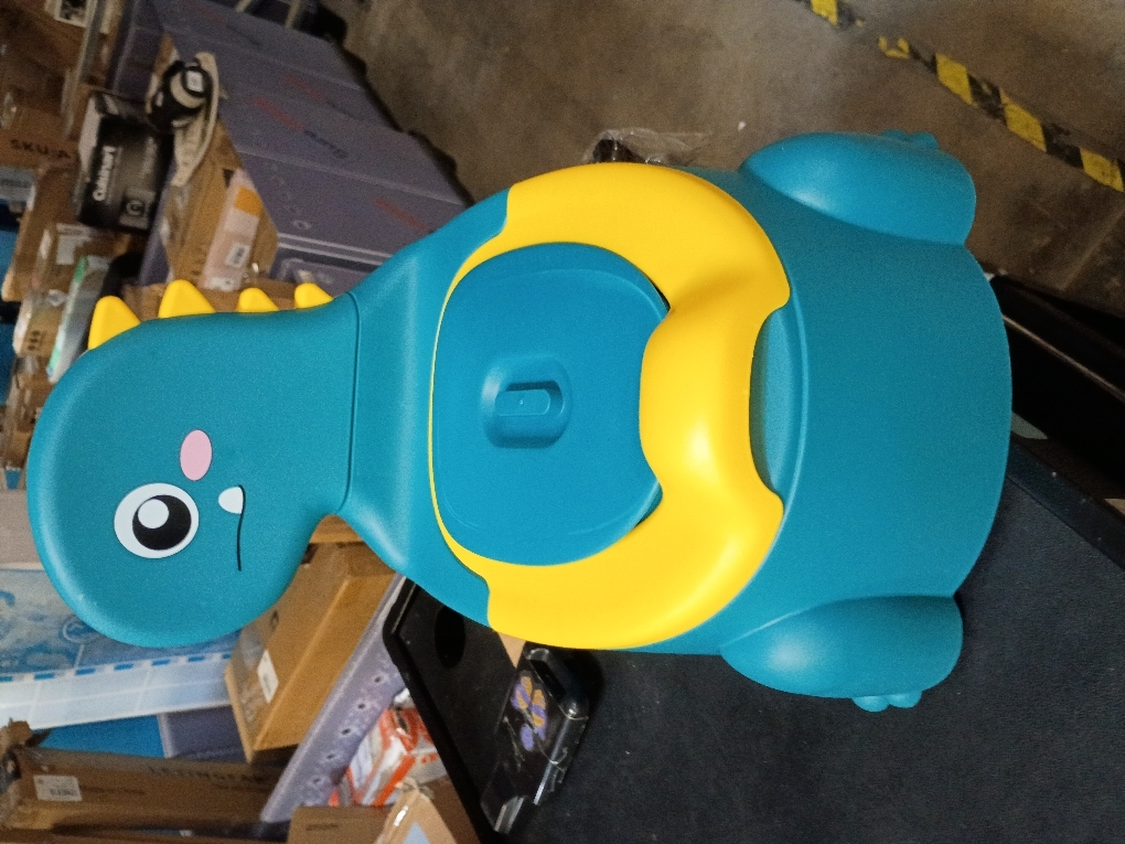 Potty Training Toilet, Toddler Potty Training Seat Baby Potty Chair, Dinosaur Toilet Potty Seat for Boys Girls Kids Toddlers, Portable Travel Potty with lid,Urinal, Splash Guard, Non-Slip Pad(Blue)