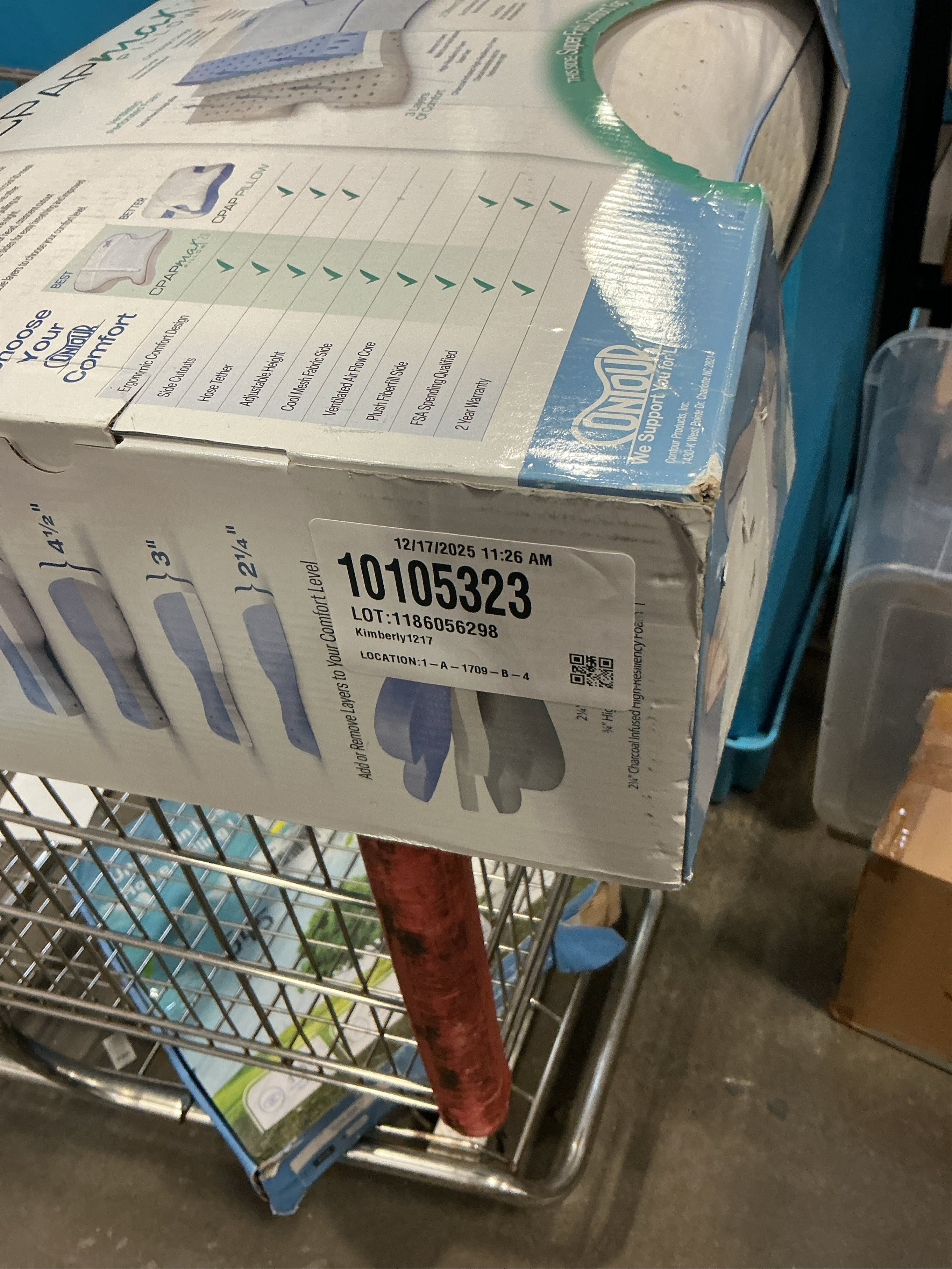 Contour Living CPAP MAX 2.0 Orthopedic Airway Alignment Pillow in White