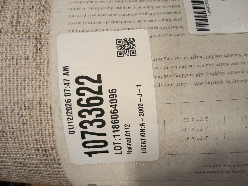 Loloi Chris Loves Julia Louisa Collection LOI-02 Oatmeal/Slate 2'-7 x 8'-0, .38 Pile Height, Runner Rug