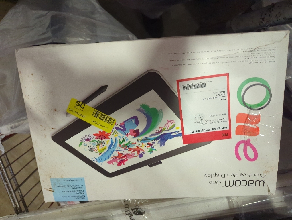 Wacom One 13 DTC133W1D 13.3-Inch LCD Pen Tablet, Liquid Tab, Original Custom Brush Set