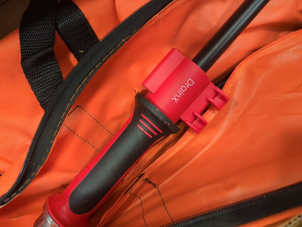 DrainX Toilet Auger Drain Plumbing Snake | Use with Drill or Manually, Angle Designed for Toilet Clogs, Plastic Guard for Porcelain Protection