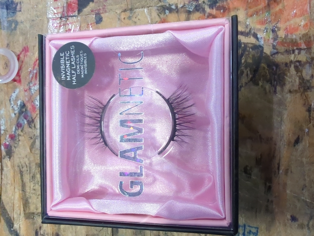 Glamnetic Magnetic Half Lashes - Princess | Natural Looking Half Lash Set, Short Cat Eye Flared, 6-Magnet Band, Reusable Eyelashes Small Eyes, Up to 60 Wears - 1 Pair