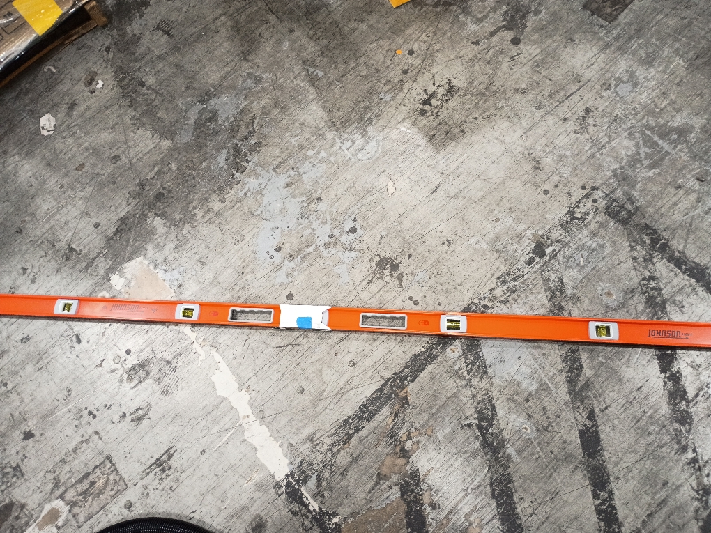 Johnson 78 in. Aluminum Magnetic Heavy Duty I-Beam Level 5 vial