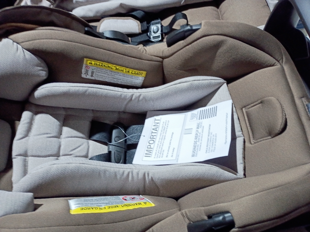 Evenflo Pivot Modular Travel System with LiteMax Infant Car Seat with Anti-Rebound Bar (Desert Tan)