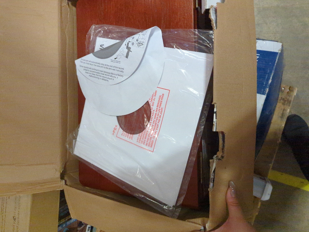 Victrola Aviator Signature Bluetooth Record Player, Mahogany - 1