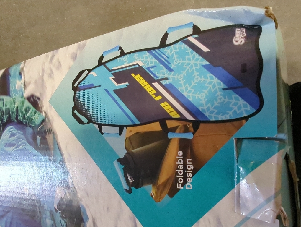 Sunlite Sports 45” Snow Sled – Foldable or Foam Style Toboggan for Kids & Adults, Reinforced Bottom, Durable Stitching & Ergonomic Handles – Lightweight & Portable Winter Sled