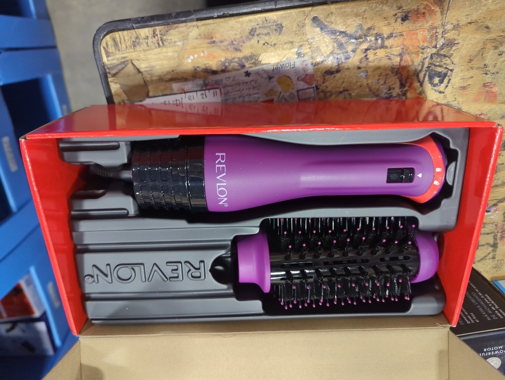 Revlon one-step hair dryer & volumizer hot air brush, purple