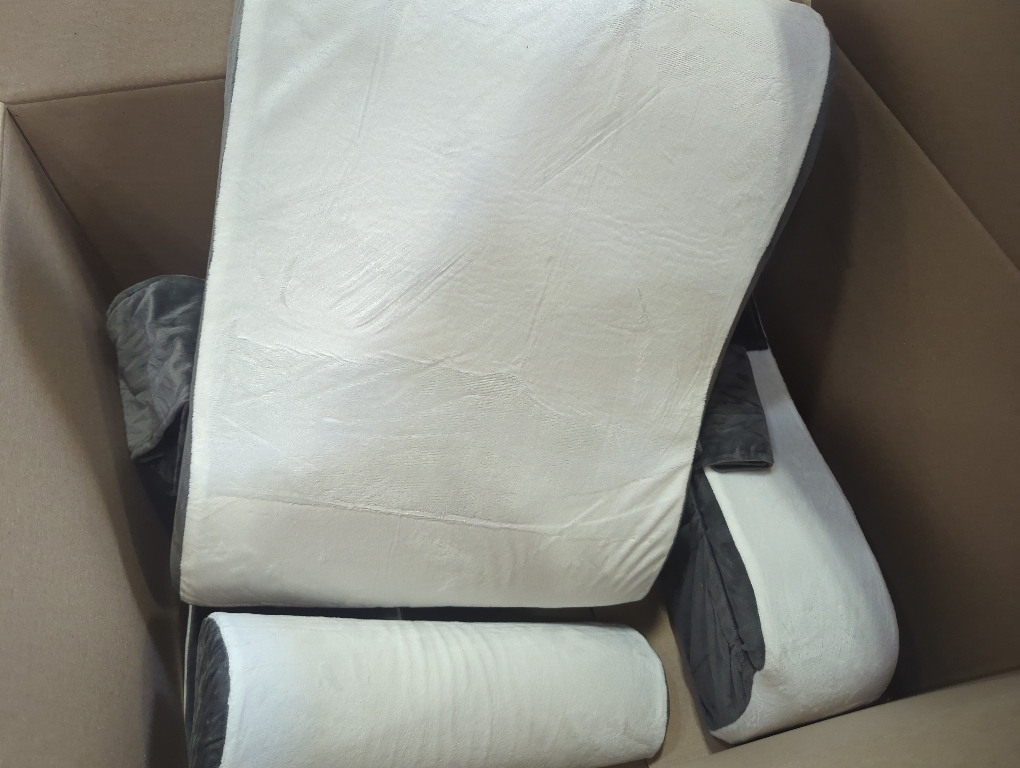 Kolbs Wedge Reading Pillow, Cushion with Arms for TV, Books, Nursing, Back - Bed Pillow for Sitting Up in Comfort, Plush Backrest Pillow. Sit Up in Comfort. (19 Wedge Reading - Grey)