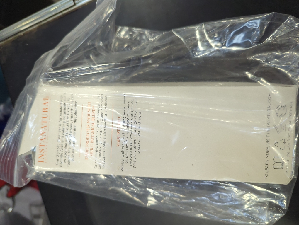 InstaNatural Glycolic Acid Cleanser Face Wash for Women & Men, Gently Exfoliating, Pore Minimizer, Anti Aging, Blackhead Remover, Acne Facial Treatment with Botanical Extracts, 6.7 Fl Oz