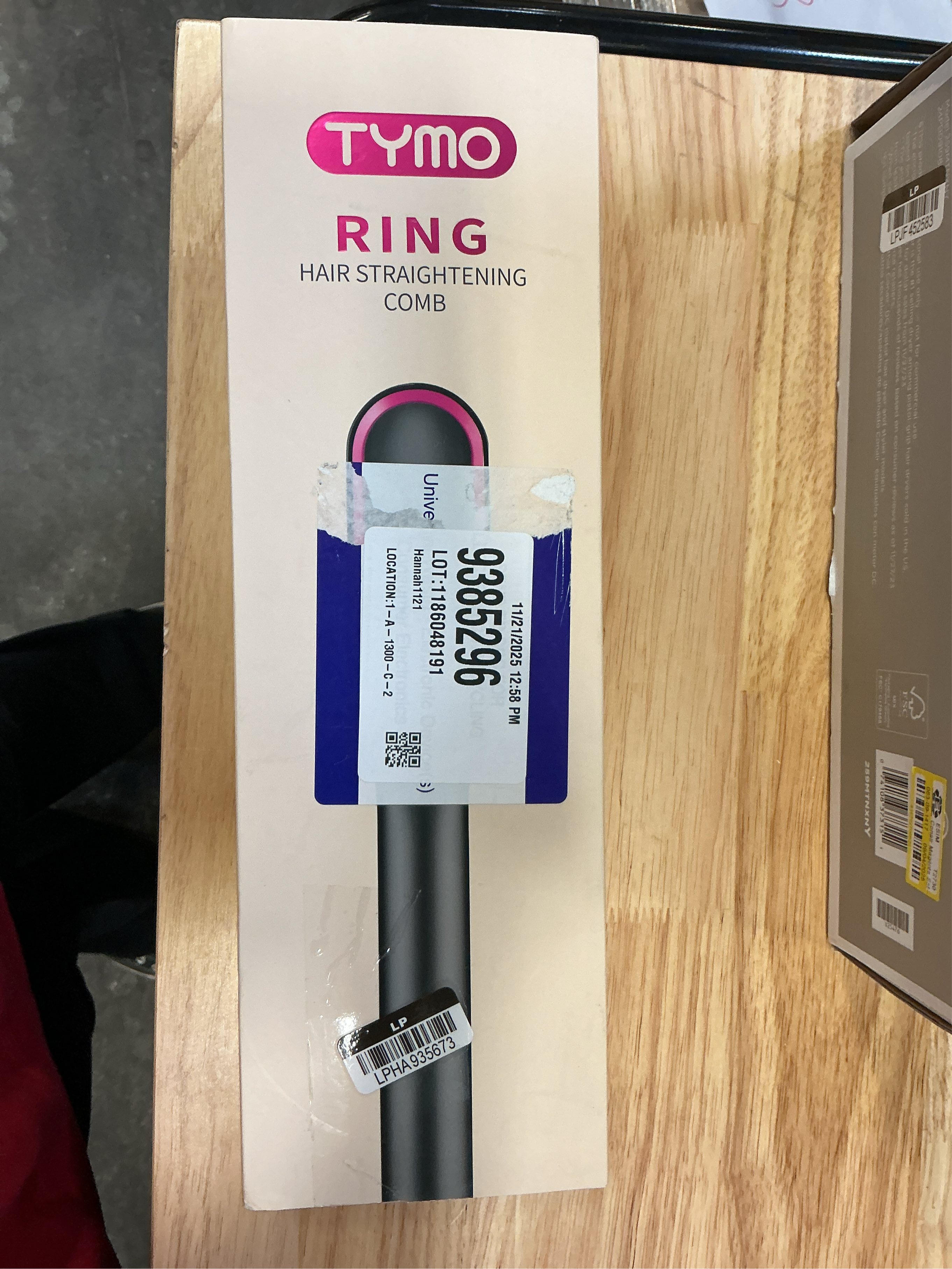 TYMO Ring Hair Straightening Brush - HC 100 - Black