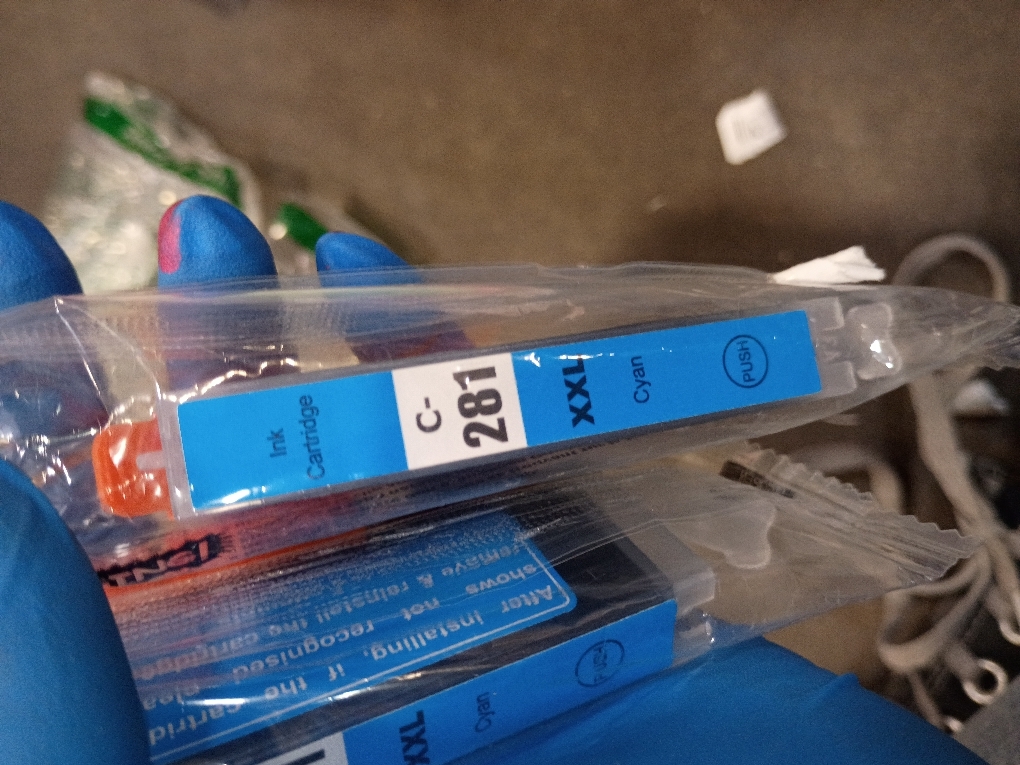 CLI-281 XXL Cyan Ink Tank Replacement for Canon 281 C Cyan Work with Canon PIXMA TS6320 TR7520 TS8120 TS8320 TR8520 TS9120 (2X 281XXL C)