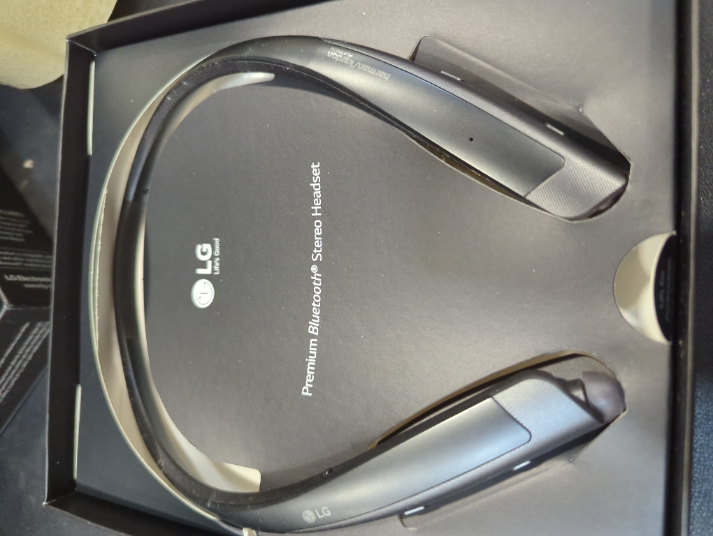 LG - TONE PLATINUM  Bluetooth Headset - Black