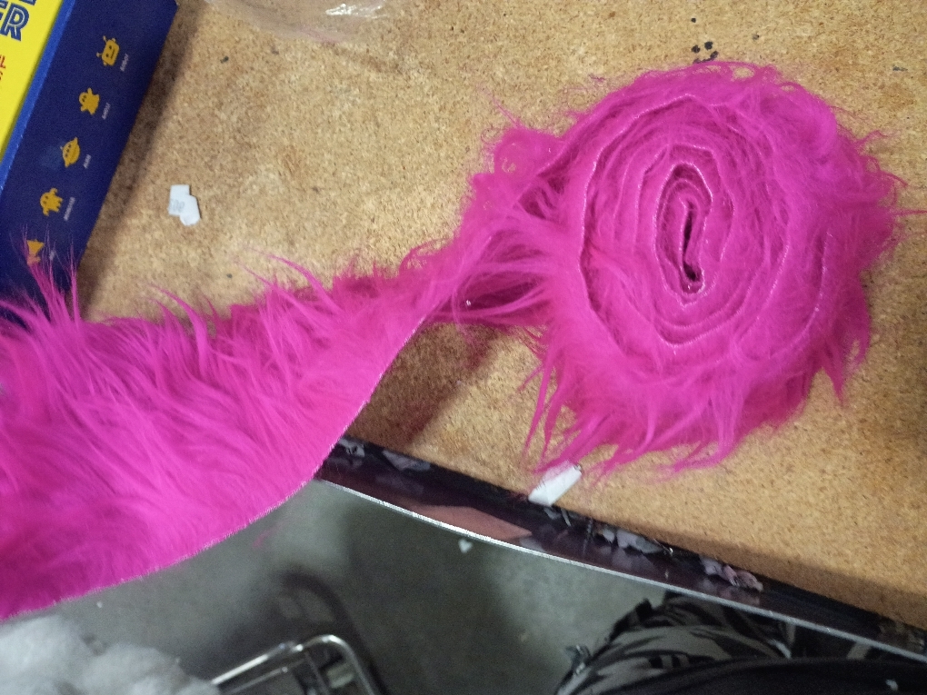 Faux Fur Fabric Precut Fur Strips 2x60inch Hot Pink Fur Fluffy Fuzzy Craft Furs for Gnomes Beard Santa Claus Hair Dwarf Cosplay Costume DIY Craft Christmas Decoration