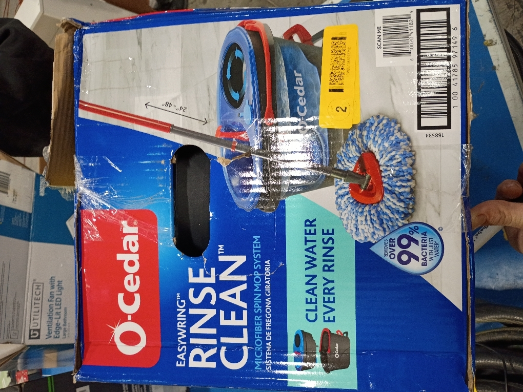 O-Cedar RinseClean Spin Mop & Bucket System | Clean with Clean Water | Removes 99% of Bacteria (MISSING)