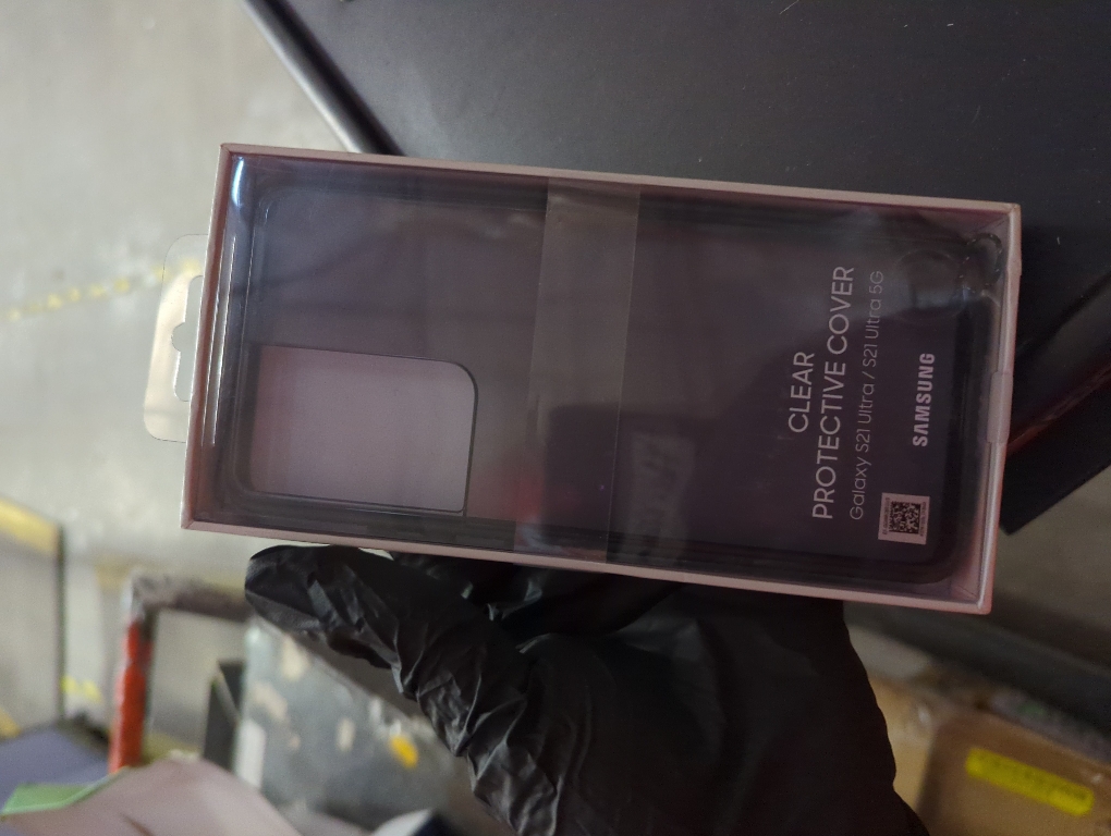 Samsung Clear Protective Cover EF-GG998 - Back cover for cell phone - black - for Galaxy S21 Ultra 5G