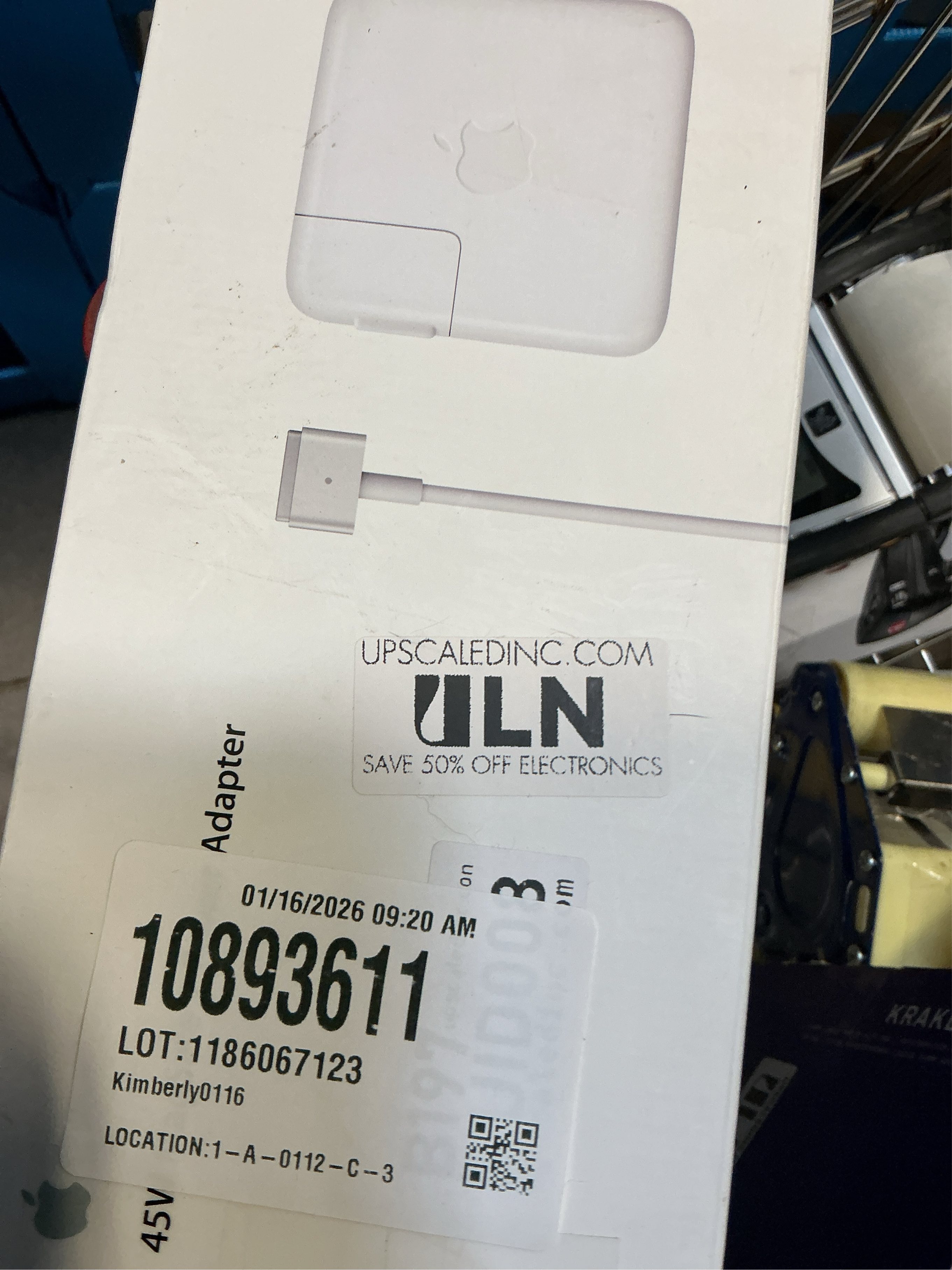 Apple 45W MagSafe 2 Power Adapter (for MacBook Air)