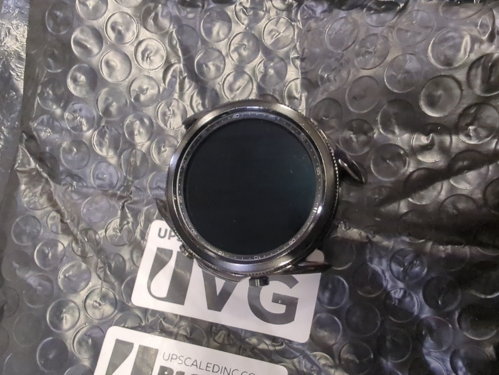 Samsung Galaxy 3 Black Leather Smart Watch-Sm-R840nzkaxar