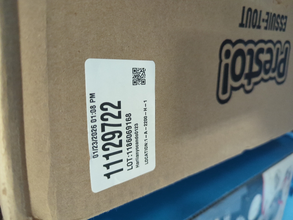 Amazon Brand - Presto! Flex-a-Size Paper Towels, 158 Sheet Huge Roll, 12 Rolls (2 Packs of 6), Equivalent to 38 Regular Rolls, White