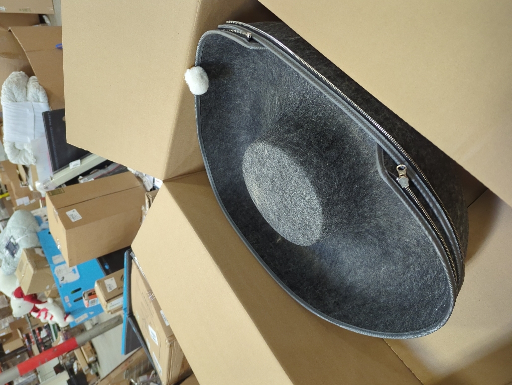 Cat Caves for Indoor Cats, Large Cat Tunnel for Multiple & Large Cats, Scratch Detachable Peekaboo Cat Cave Bed, Kitten Donut Kitty Hideaway Up to 45 Lbs