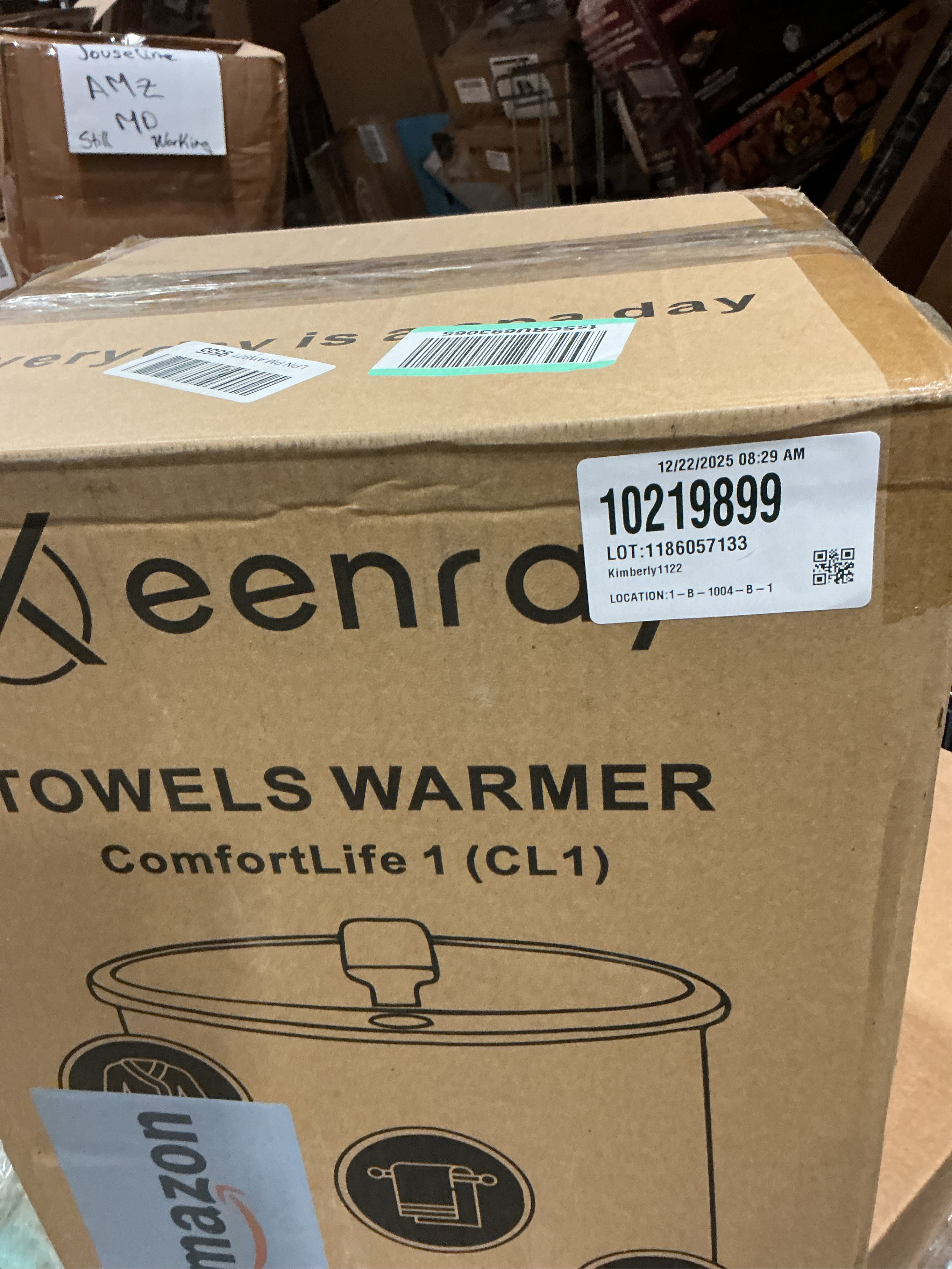 Keenray Towel Warmer, Luxury Towel Warmer Bucket, Large Towel Warmer for Bathroom, Auto Shut Off, Fits Up to Two 40X70 Oversized Towels, Bathrobes, Blankets, PJ's and More, CL1