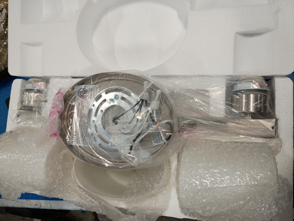 allen   roth Merington 21.5-in 3-Light Brushed Nickel Transitional Vanity Light (no test)