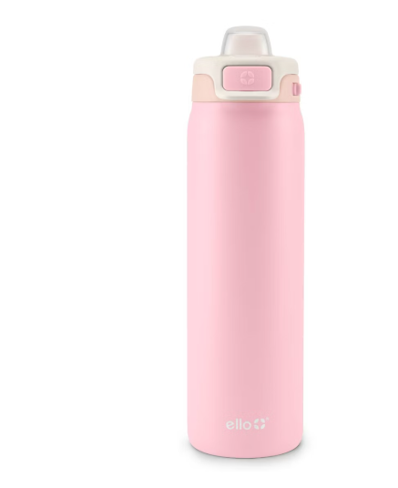 Ello Pop and Fill 22oz Stainless Steel Water Bottle Sorbet Pink