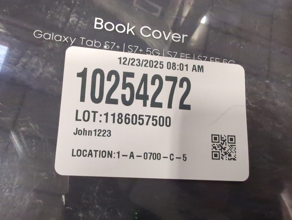 SAMSUNG Galaxy Tab S7 FE Book Cover, Protective Tablet Case w/ 2 Viewing Angles, Magnetic Design, S Pen Holder, Slim, Lightweight, US Version, Mystic Black