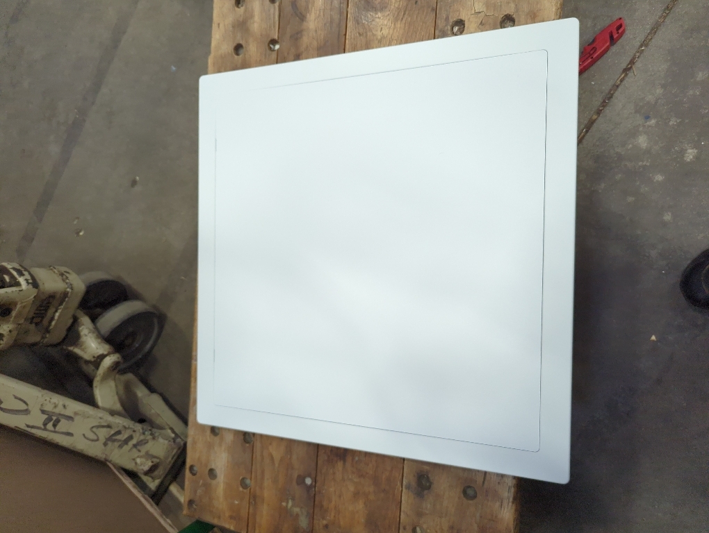 QWORK Access Panel for Drywall, 16x16 Inch ABS Plastic Wall Hole Cover Access Door for Plumbing & HVAC Systems, White