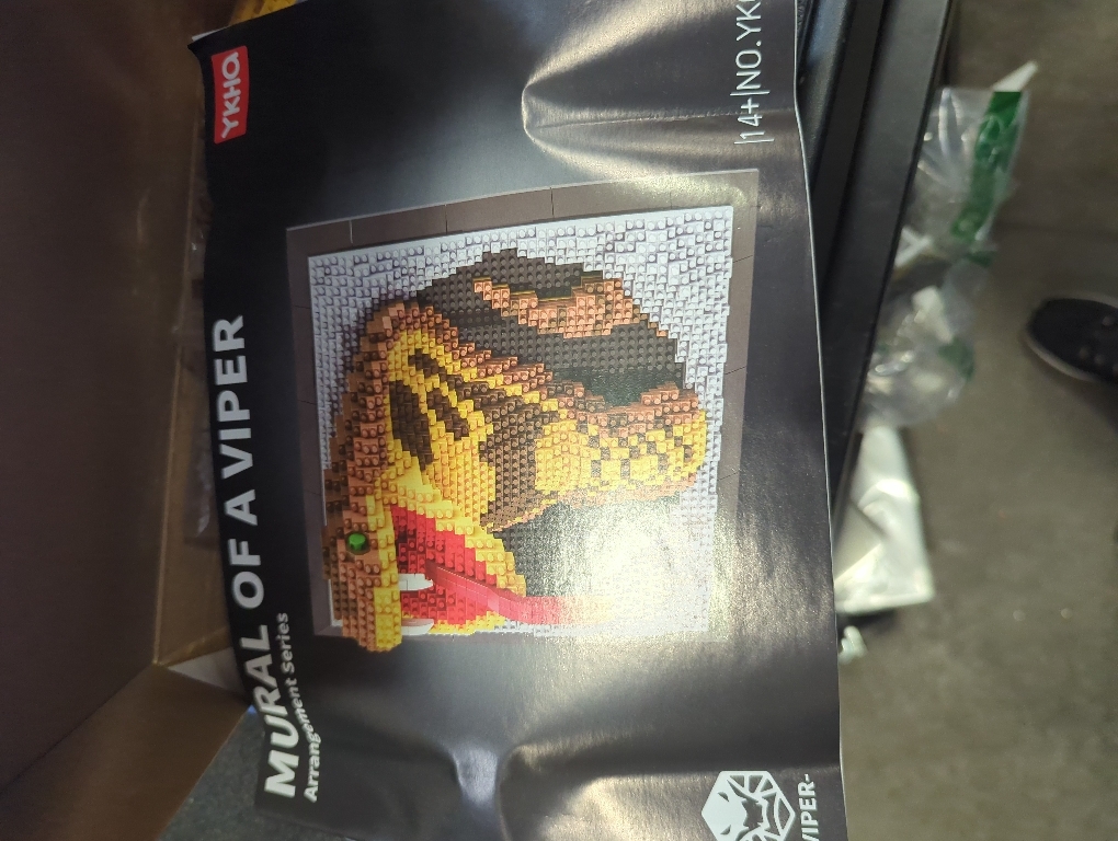 BDYDT Wall Art Snake Building Blocks Set; A Wall Decor Set for Adults Who Love Creative Hobbies(2376 Pieces) Toys Gifts for Kid and Adult