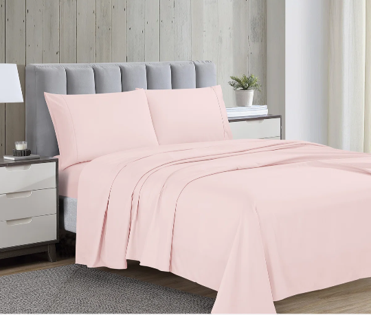 Swift Home Ultra-Soft 4-Piece Sheet Set - Essential 1800 Series Microfiber Rose Blush