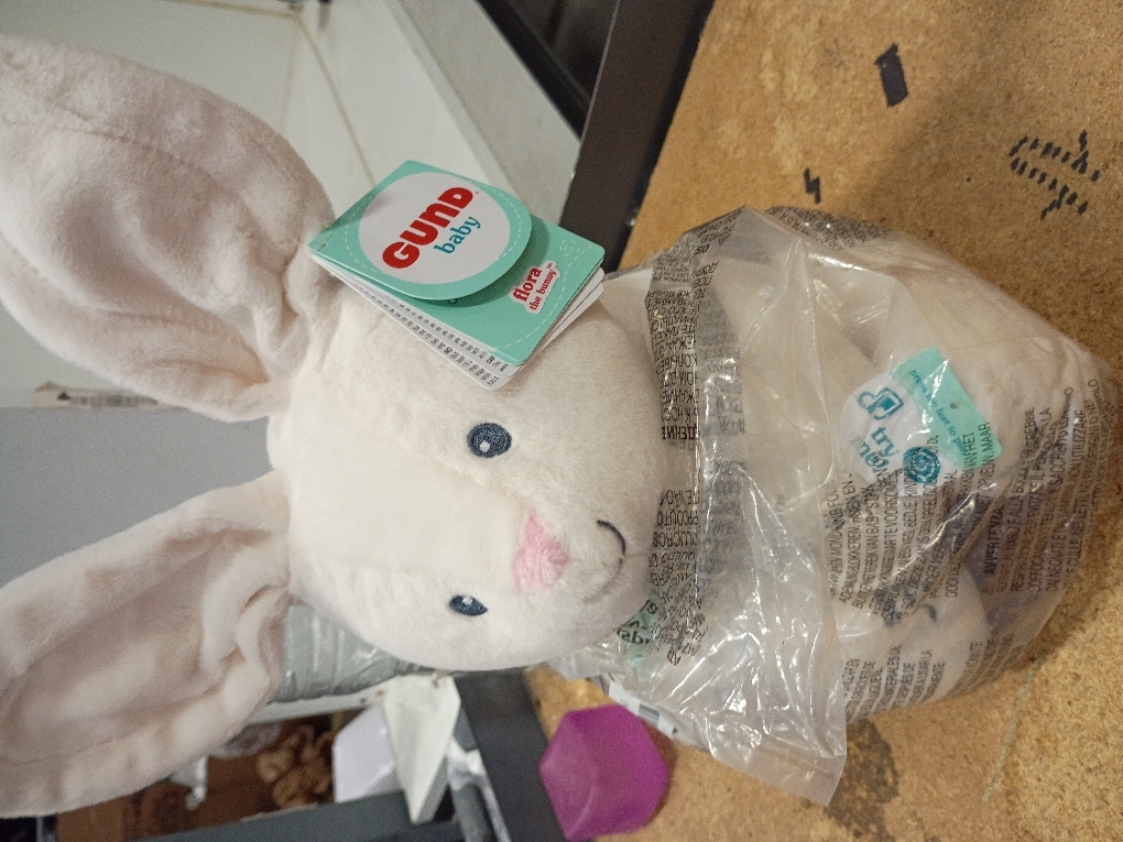 GUND Baby Peek-a-Boo Flora Bunny Plush, Bunny Rabbit Stuffed Animal, Baby Toy for Ages 0 and Up, Cream, 7 (Batteries Not Required)