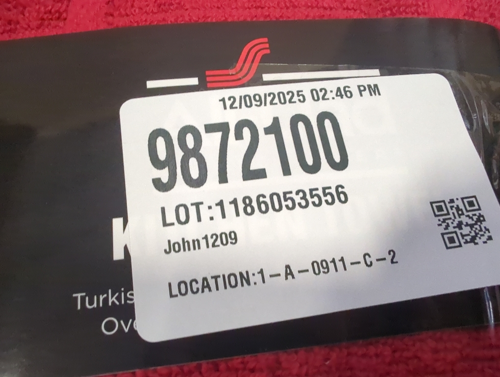 Size 17x 30 Color red All-Clad Solid Kitchen Towel: Highly Absorbent, Super Soft Long Lasting - 100% Cotton, 17x30 Tea Towel for Cleaning & Drying Dishes, Pans, Glassware, or Countertops, , Chili