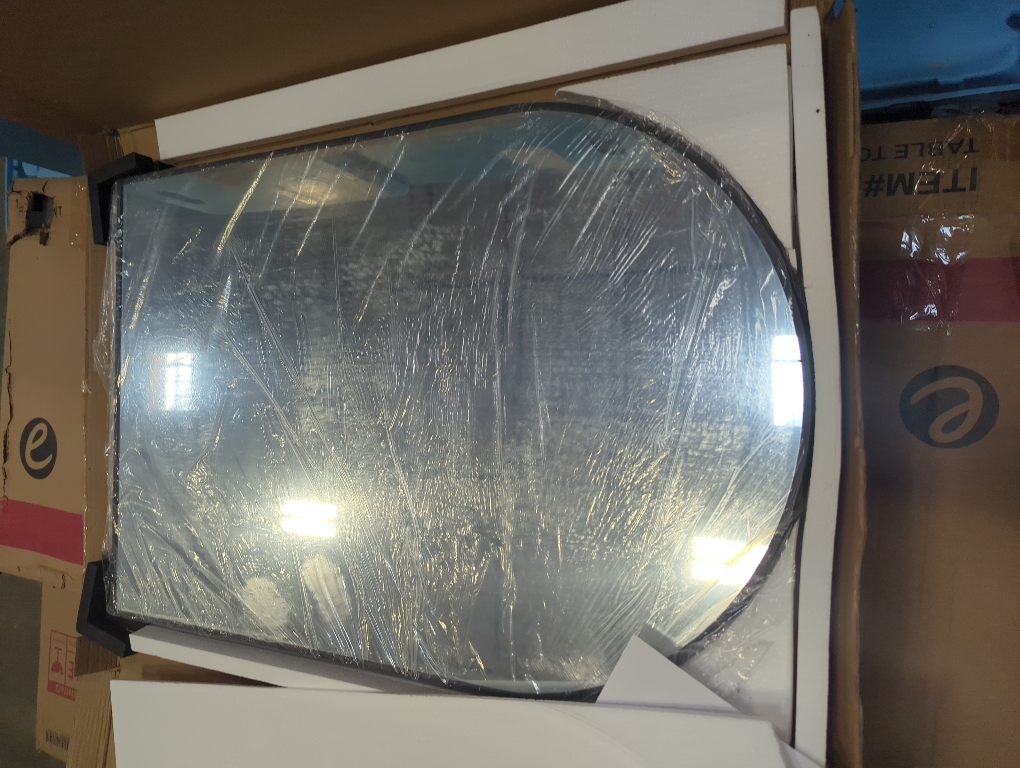 Set of 2 Size 24x36 Color Black FICTOR Bathroom Mirror for Wall,2 Pack 24”x36” Arched Vanity Bathroom Mirror for Over Sink, Metal Framed with HD Shatter-Proof Glass for Entryway, Living Room,Bedroom(Black)