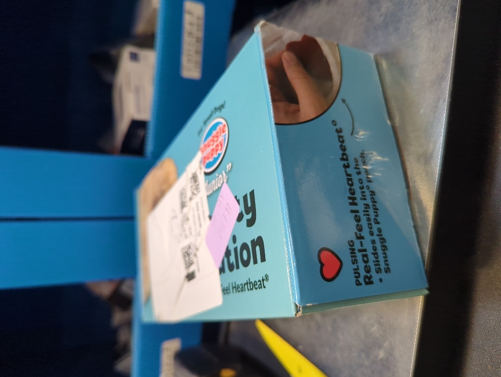 Original Snuggle Puppy Heartbeat Puppy Toy - Heartbeat Puppy for Dogs - Pet Anxiety Relief and Calming Aid - Comfort Dog Toy - Behavioral Training and Sleep Aid Cuddle buddy - Crate Training Essential