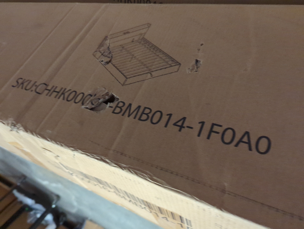 Shila Lift Up Storage Full Bed Frame & Charging Station, Black