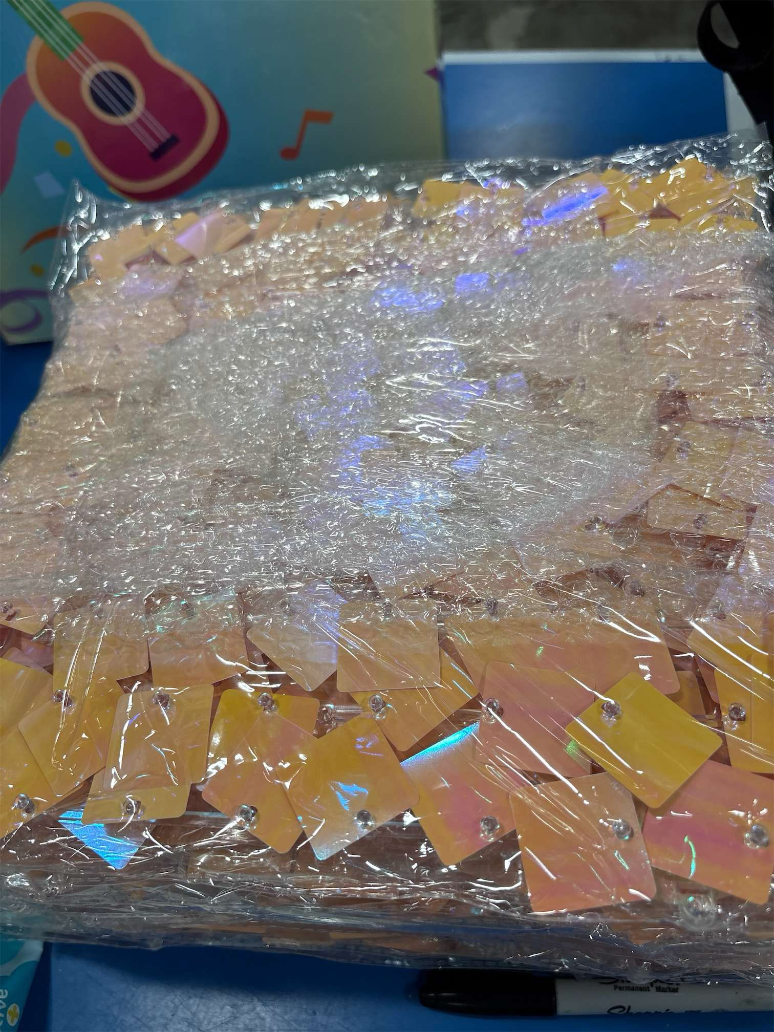 Gold  Pink Shimmer Wall Backdrop, 24PCS Square Sequin Shimmer Backdrop Panel, Photo Backdrops for Birthday, Anniversary, Wedding, Graduation & Bachelorette Party Decoration ( see the pictures for the color )