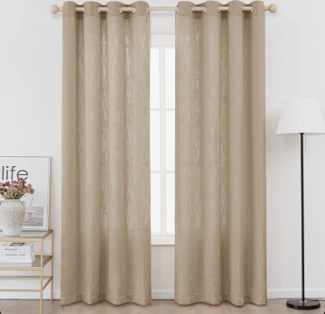 Kambi Linen Blend Semi-Sheer Curtain Panel Pair (Set of 2)ByRed Barrel Studio®