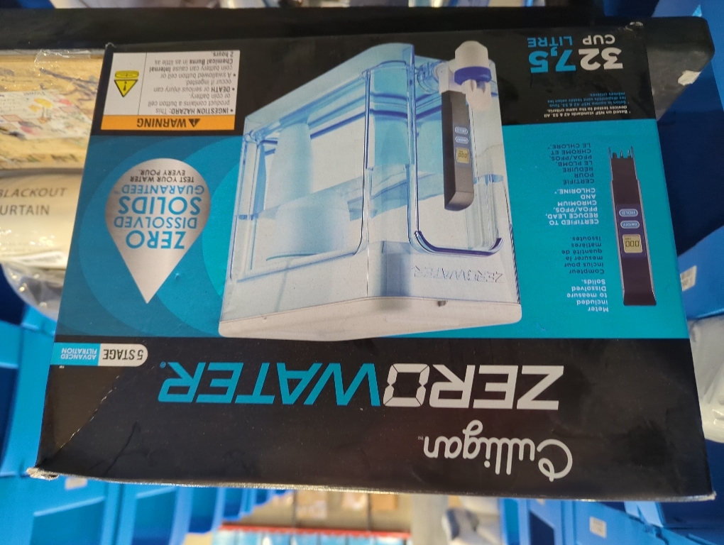 ZeroWater 32-Cup Ready-Read 5-Stage Water Filter Dispenser with Instant Read Out - 0 TDS for Improved Tap Water Taste - IAPMO Certified to Reduce Lead, Chromium, and PFOA/PFOS