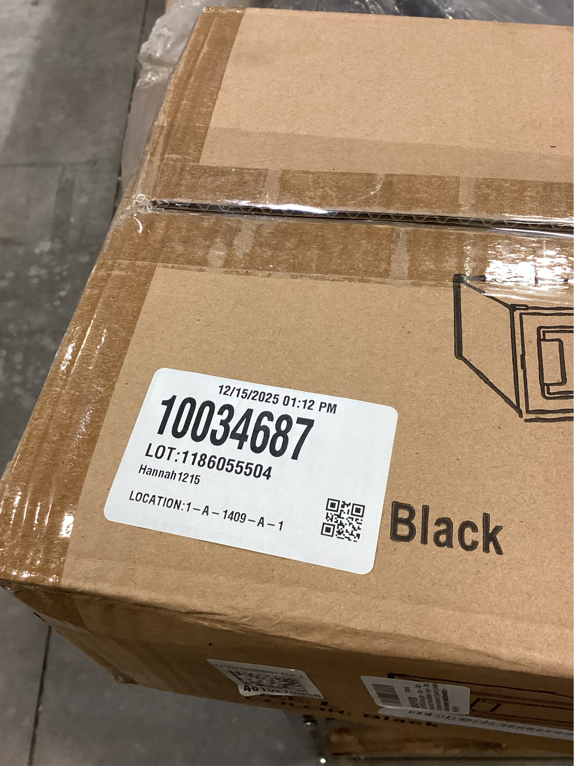 BLACK LARGE 6 pack - 14.6 Inches Long for BIG Shoes & Sneakers, Shoe Storage Organizer, Shoe Storage Boxes, Shoe Box Clear Plastic Stackable, Shoe Containers, Shoe Organizer for Closet