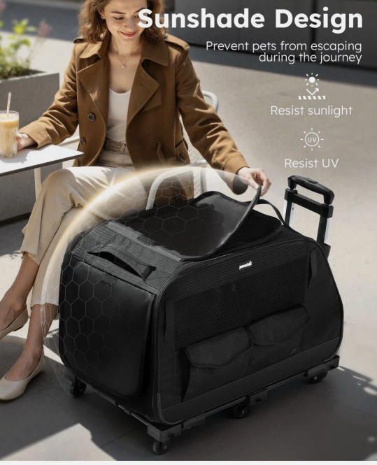 Pecute Pet Stroller for Short Legged Dogs Dog Carrier with Wheels