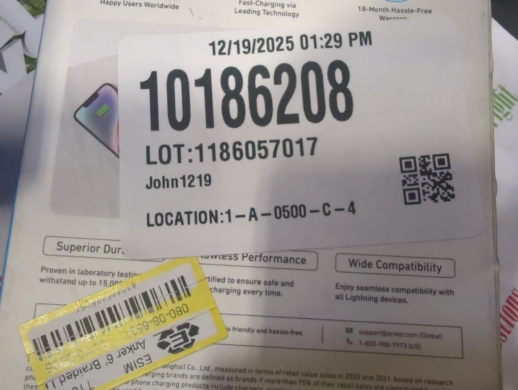 Anker 6' Braided Lightning to USB-A Charging Cable - White